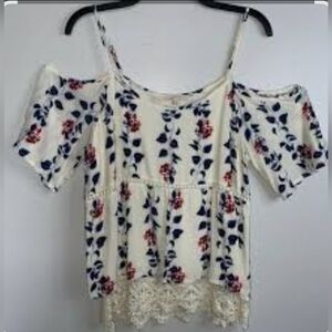 Floral Off-Shoulder Women Top